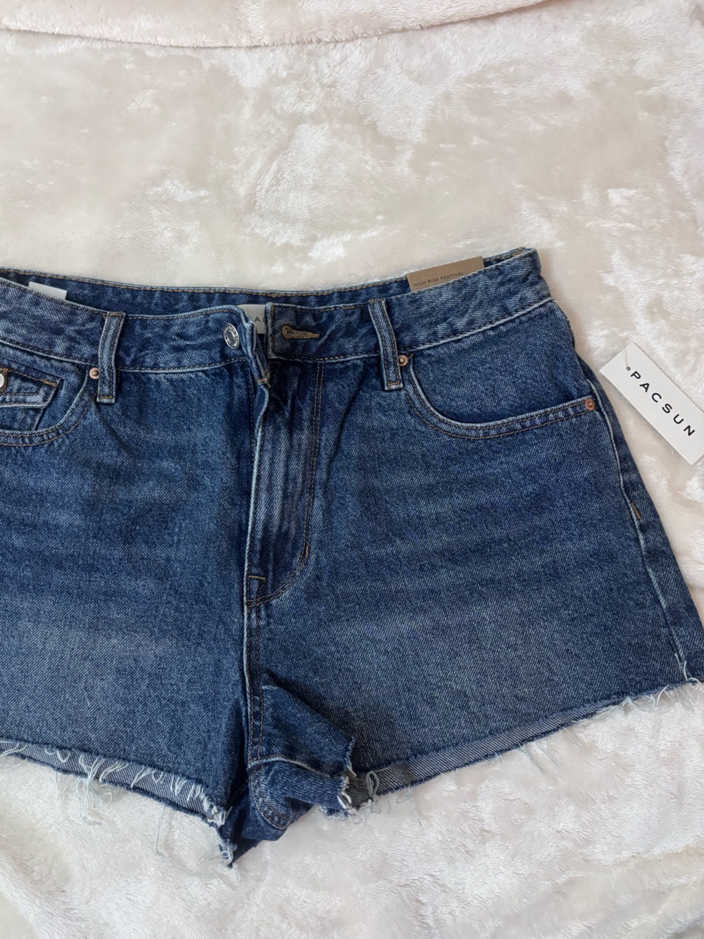 PacSun Dark Blue High-Rise Women's Denim Jeans
